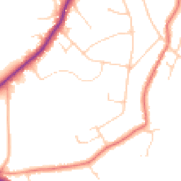Daytime road noise heatmap for CM15 8FL