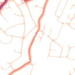 Daytime road noise heatmap for CM15 8HP
