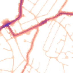 Daytime road noise heatmap for CM15 8HY