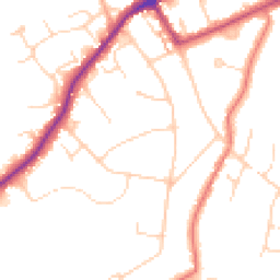 Daytime road noise heatmap for CM15 8JJ
