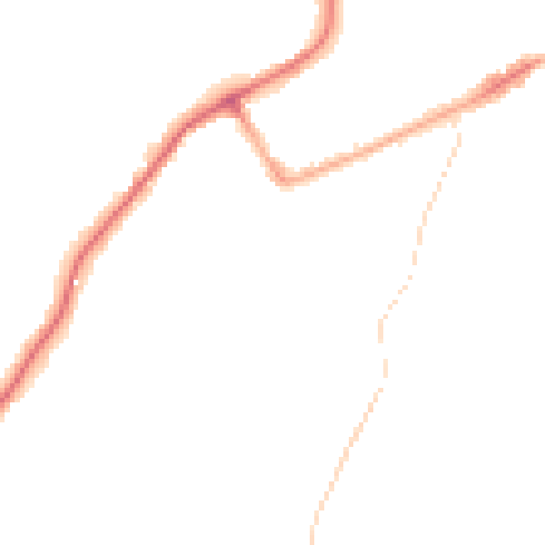 Night-time road noise heatmap for CM15 8JN
