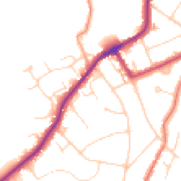 Daytime road noise heatmap for CM15 8JS