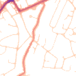 Daytime road noise heatmap for CM15 8LR