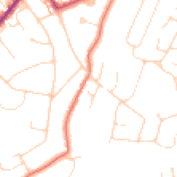 Daytime road noise heatmap for CM15 8LX