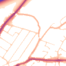 Daytime road noise heatmap for CM15 8QD