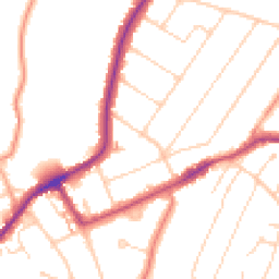 Daytime road noise heatmap for CM15 8QX