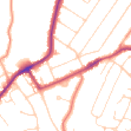 Daytime road noise heatmap for CM15 8RF