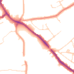 Daytime road noise heatmap for CM15 8TD