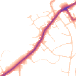 Daytime road noise heatmap for CM15 9AA