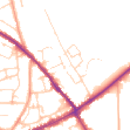 Daytime road noise heatmap for CM15 9BL