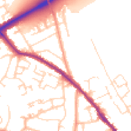 Daytime road noise heatmap for CM15 9EJ