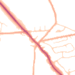 Daytime road noise heatmap for CM15 9JR
