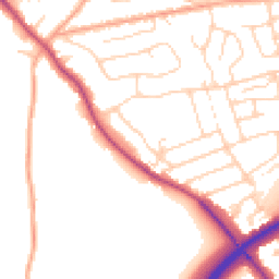 Daytime road noise heatmap for CM15 9LH