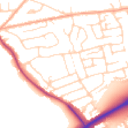 Daytime road noise heatmap for CM15 9LP