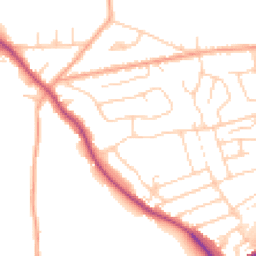 Daytime road noise heatmap for CM15 9NH