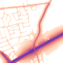 Daytime road noise heatmap for CM15 9NR