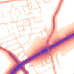 Daytime road noise heatmap for CM15 9NY
