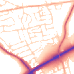Daytime road noise heatmap for CM15 9PG