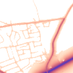 Daytime road noise heatmap for CM15 9QX