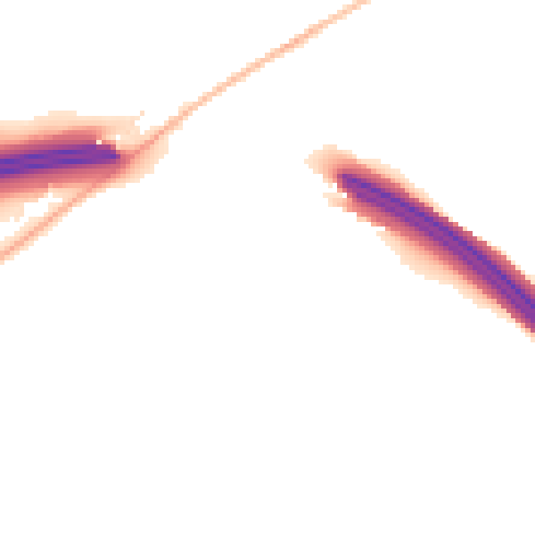 Night-time road noise heatmap for CM16 4ED