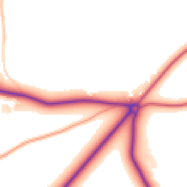 Daytime road noise heatmap for CM16 5HP