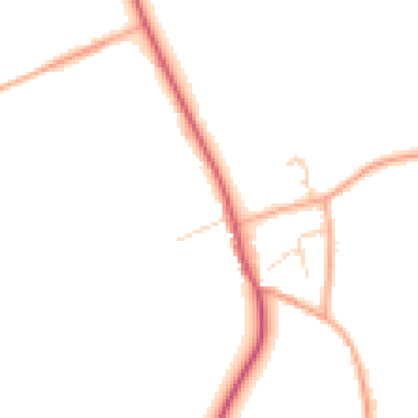 Daytime road noise heatmap for CM16 6BD