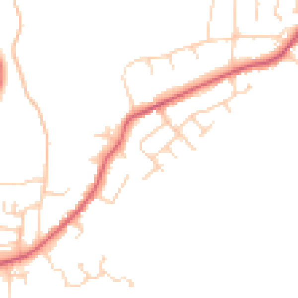 Daytime road noise heatmap for CM16 6DD