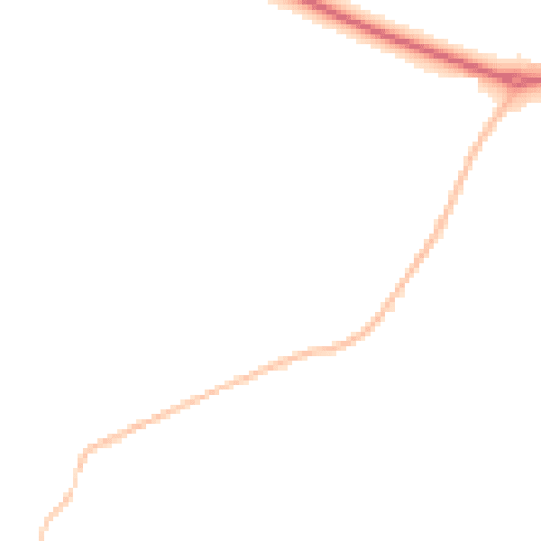 Night-time road noise heatmap for CM16 6EH