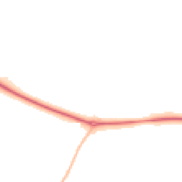 Night-time road noise heatmap for CM16 6HB
