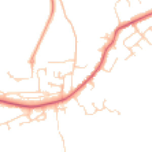 Daytime road noise heatmap for CM16 6HX