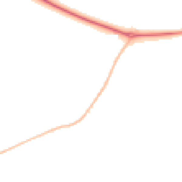 Night-time road noise heatmap for CM16 6JR