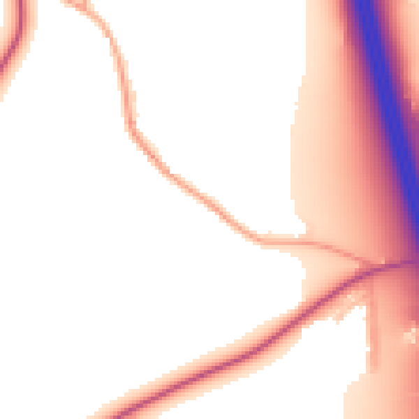 Daytime road noise heatmap for CM16 6LE