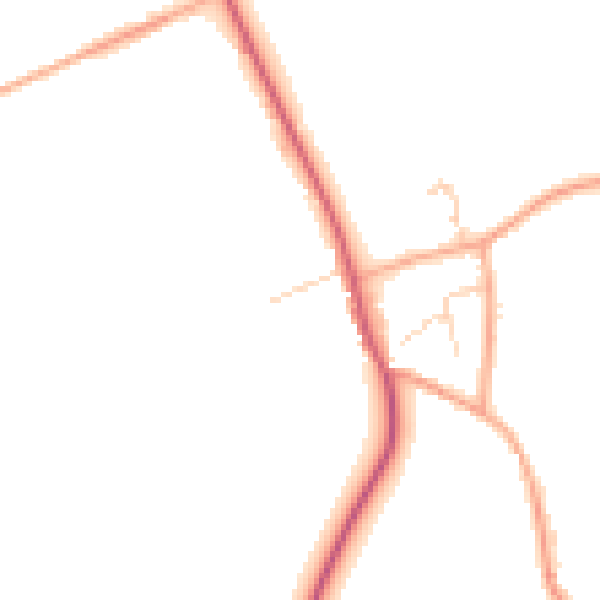 Daytime road noise heatmap for CM16 6LR