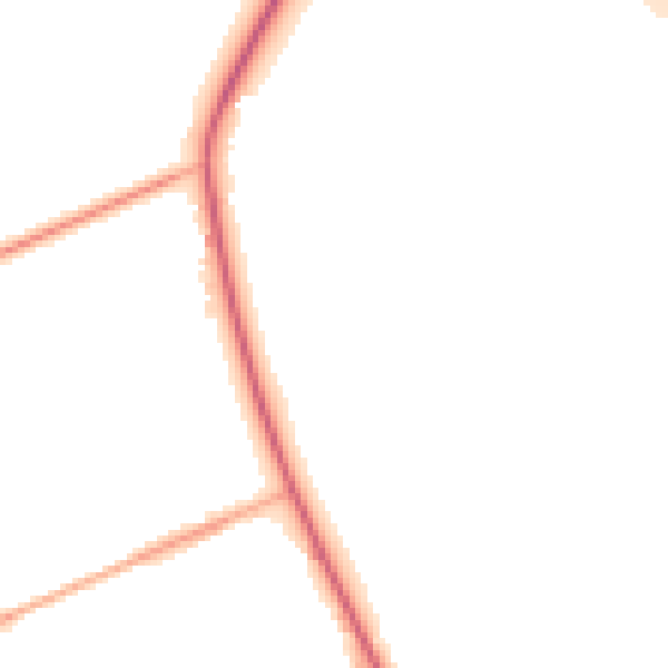 Daytime road noise heatmap for CM16 6LY