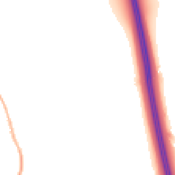 Night-time road noise heatmap for CM16 6NY