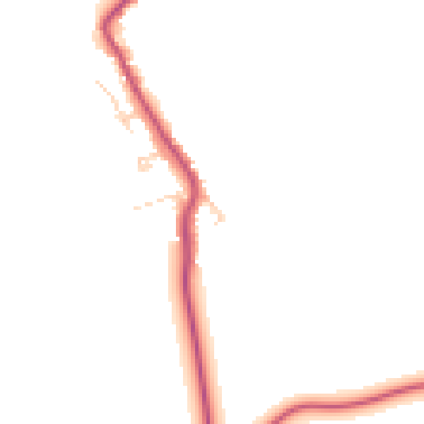 Daytime road noise heatmap for CM16 6PP
