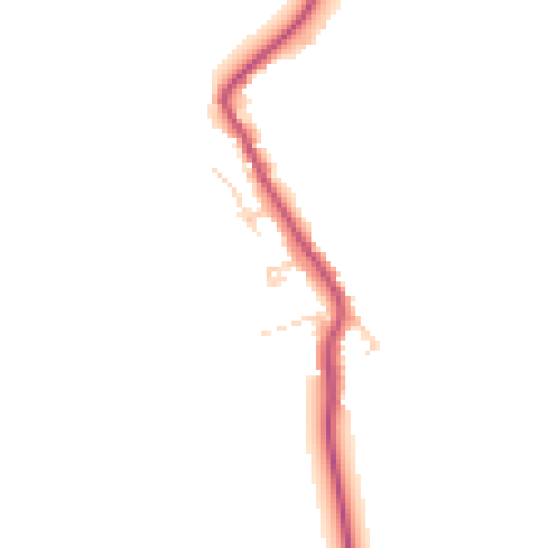 Daytime road noise heatmap for CM16 6PS