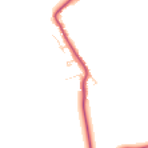 Daytime road noise heatmap for CM16 6QJ