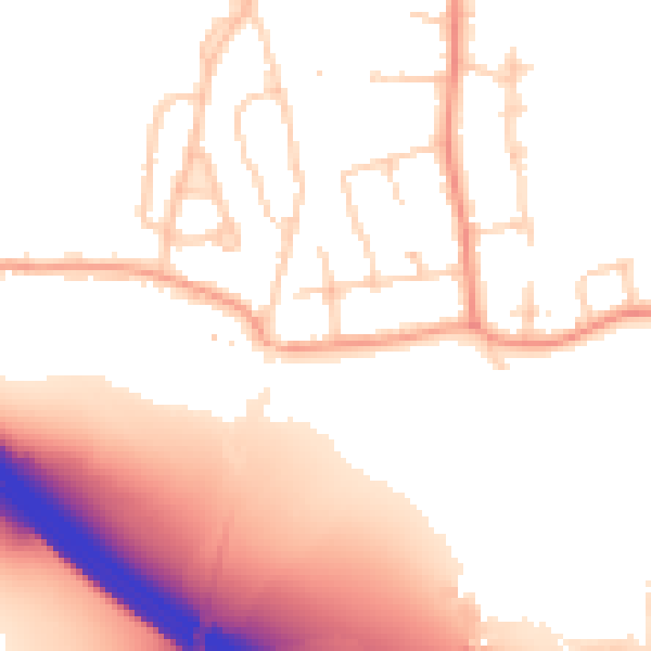 Daytime road noise heatmap for CM16 7BG