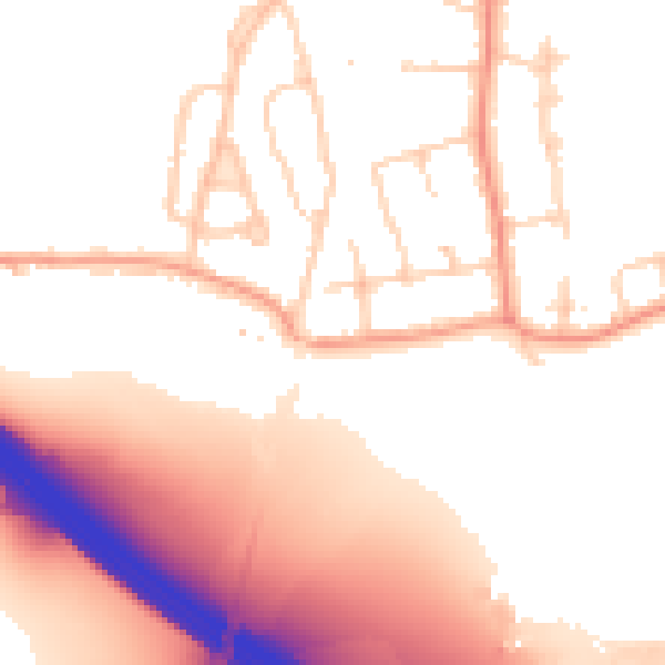 Daytime road noise heatmap for CM16 7BS