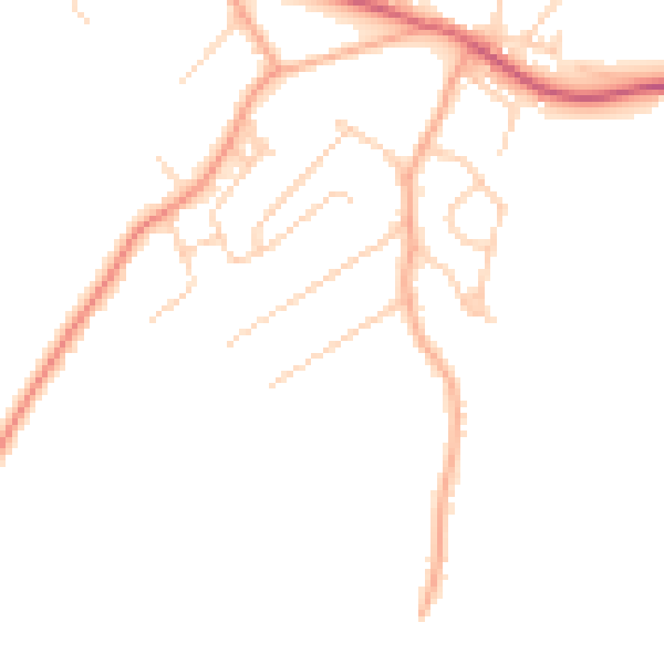 Daytime road noise heatmap for CM16 7LX