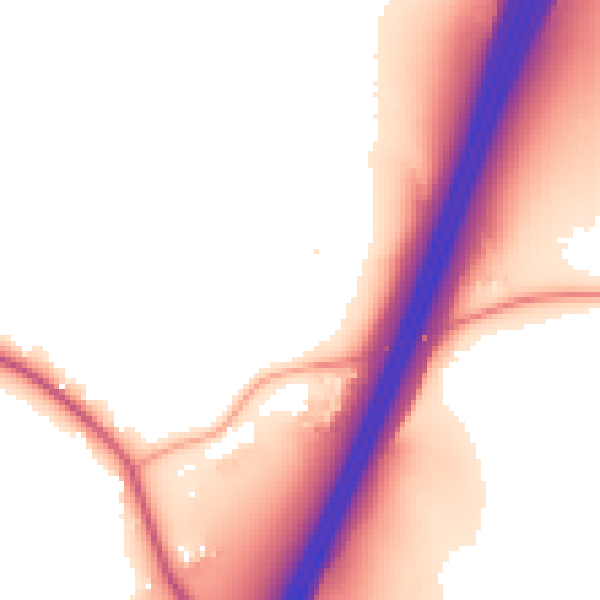 Daytime road noise heatmap for CM16 7NT