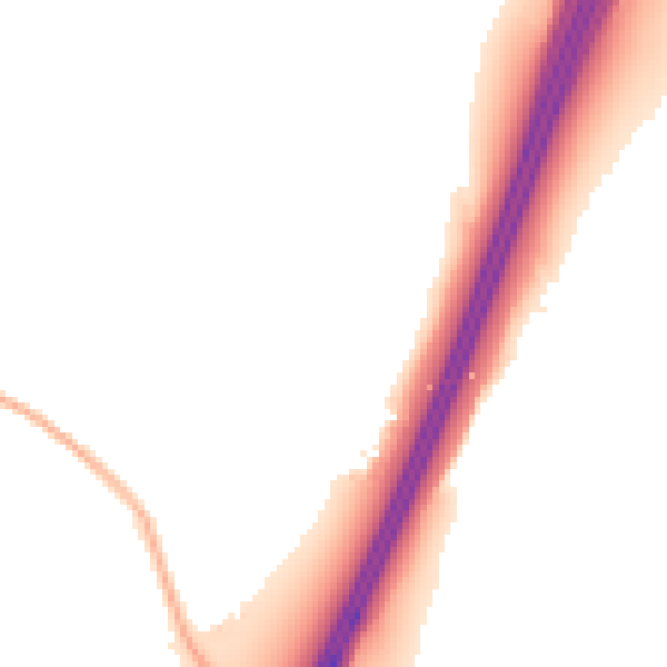 Night-time road noise heatmap for CM16 7NT