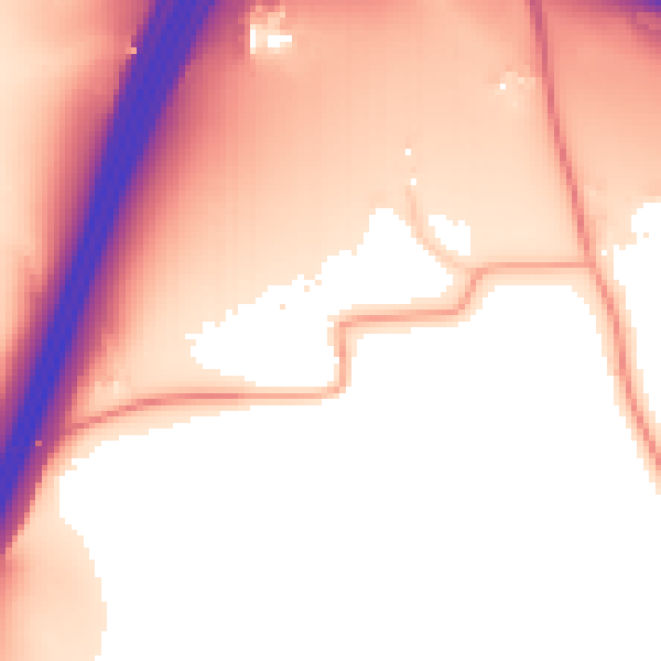 Daytime road noise heatmap for CM16 7NU