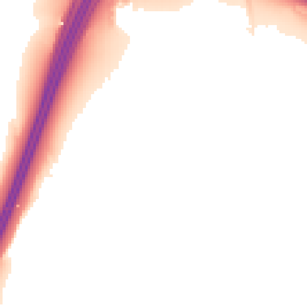 Night-time road noise heatmap for CM16 7NU