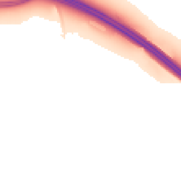 Night-time road noise heatmap for CM16 7NY