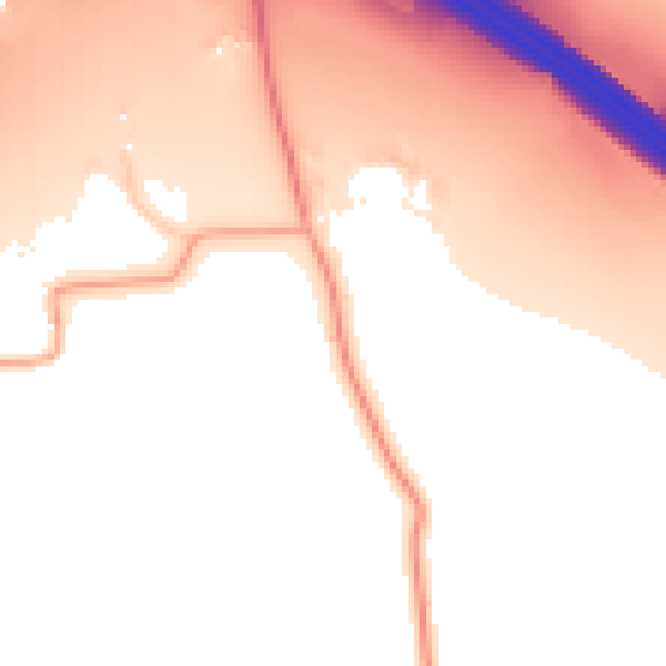 Daytime road noise heatmap for CM16 7NZ