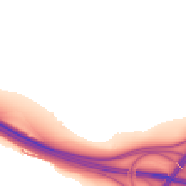 Night-time road noise heatmap for CM16 7PE