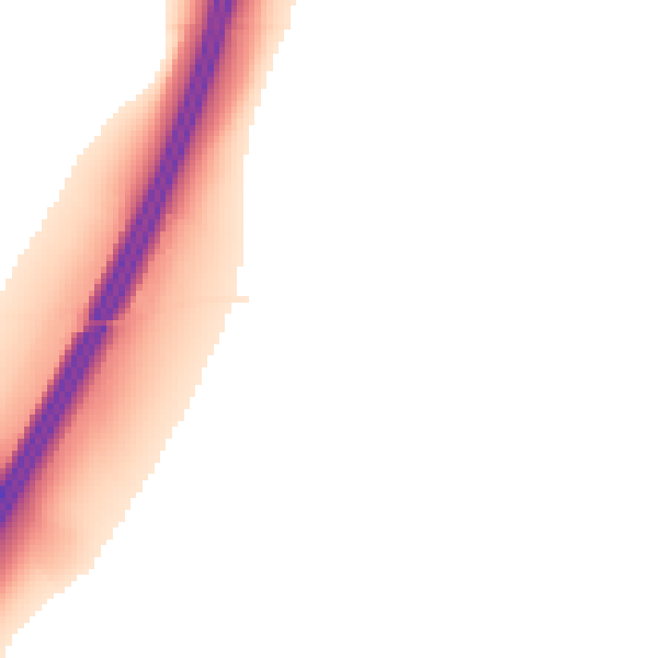 Night-time road noise heatmap for CM16 7PH