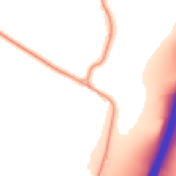 Daytime road noise heatmap for CM16 7QJ